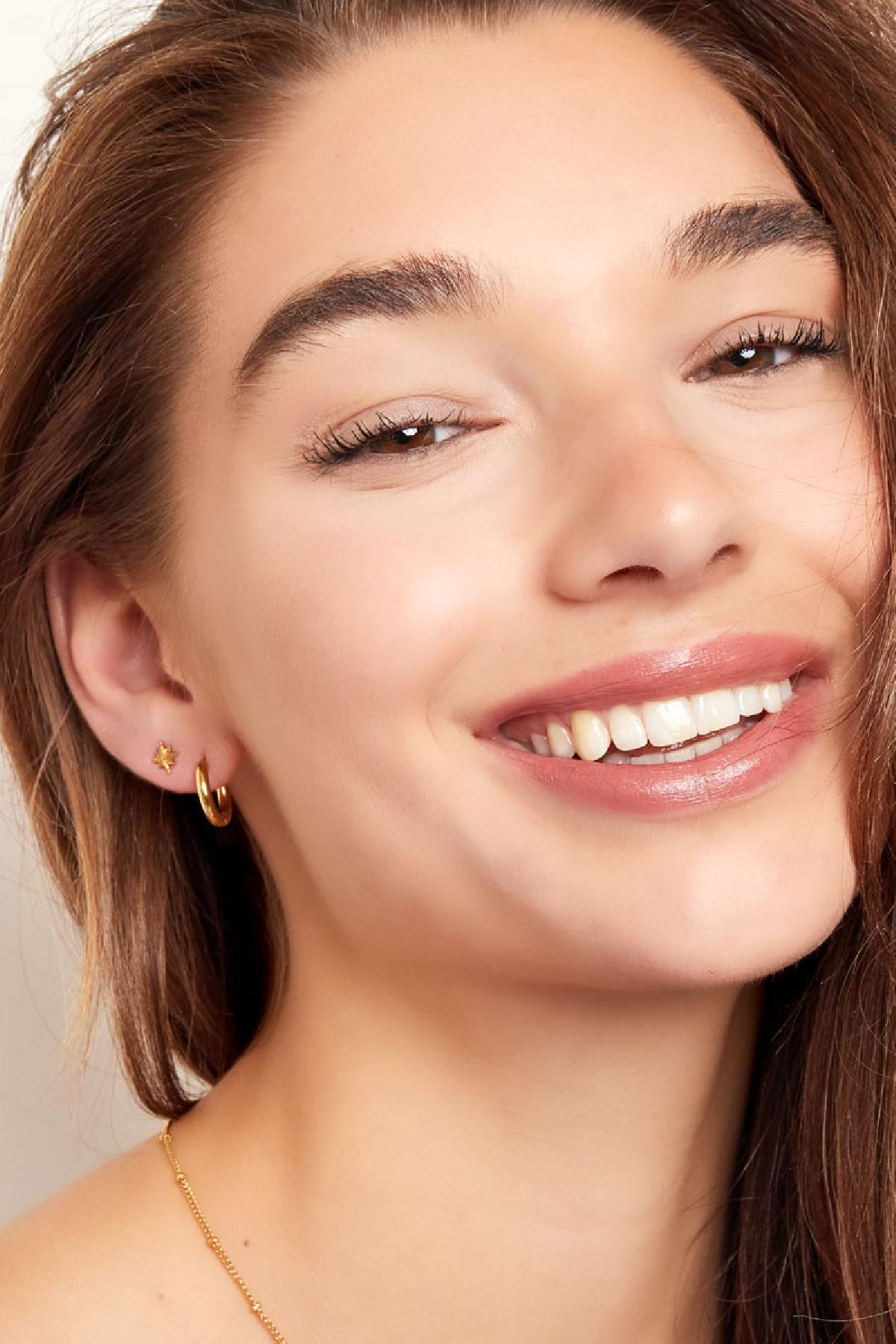 Creolen simpel S Zilver Stainless Steel