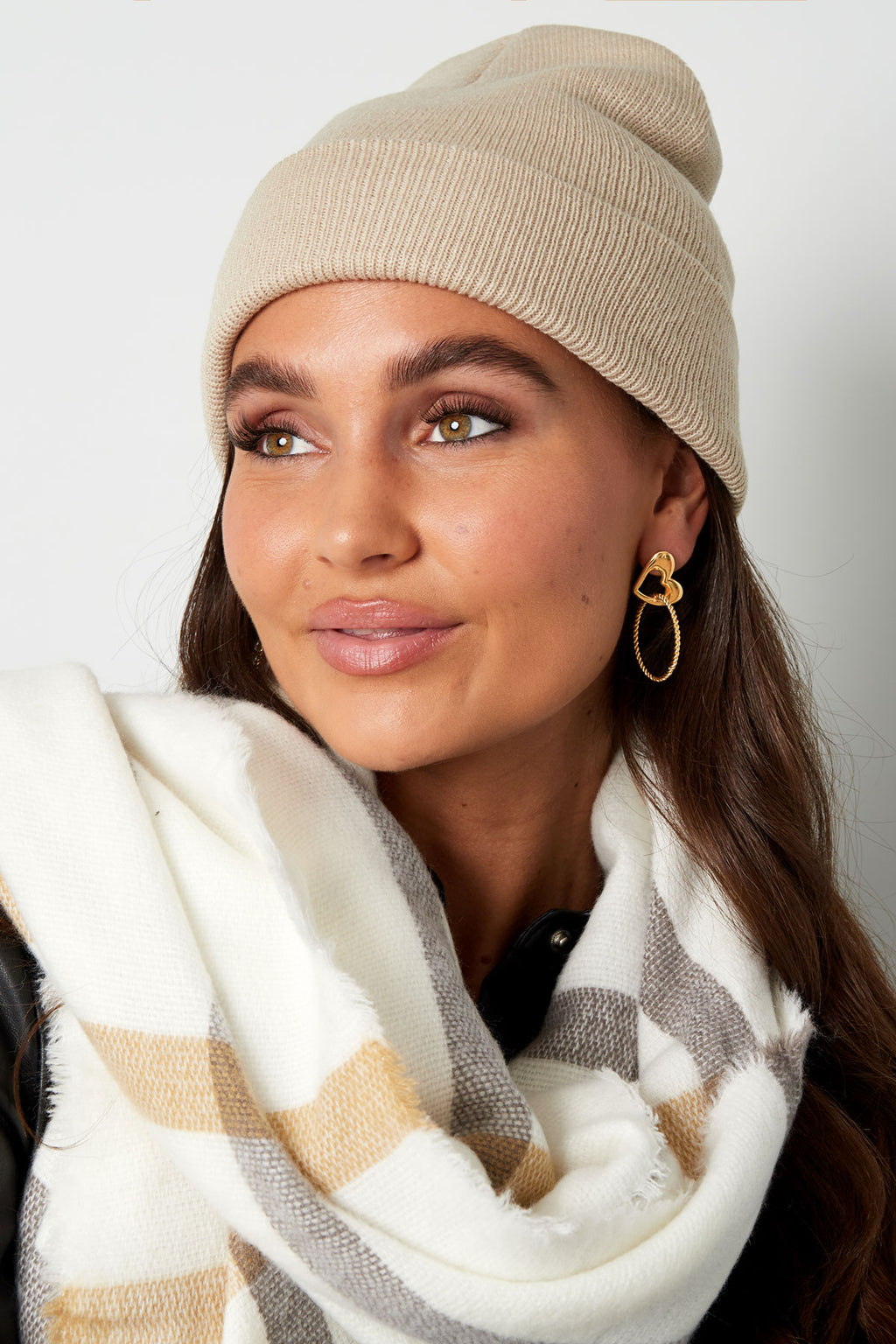 Beanie Rainbow Colors Lichtroze Acryl