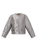 Jacquard ballonmouwjas