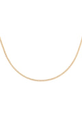Necklace Tiny Plain Chains Gold Color Stainless Steel