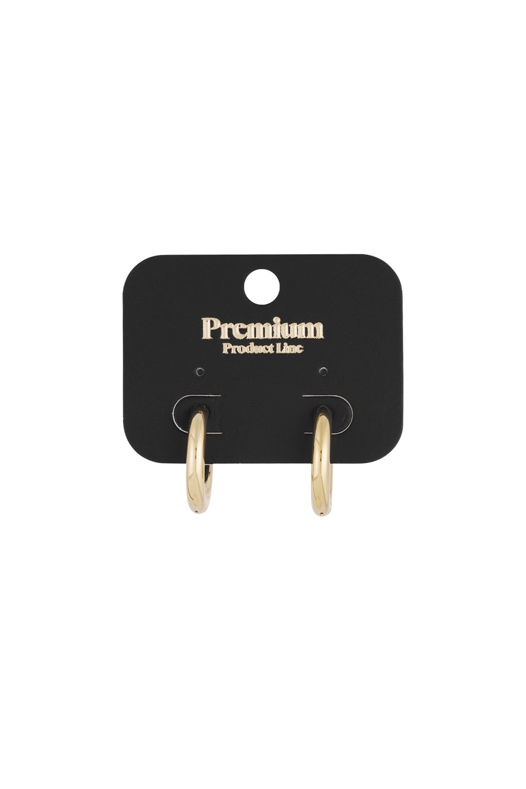 Basic creolen oorbellen - large Goud kleur Stainless Steel