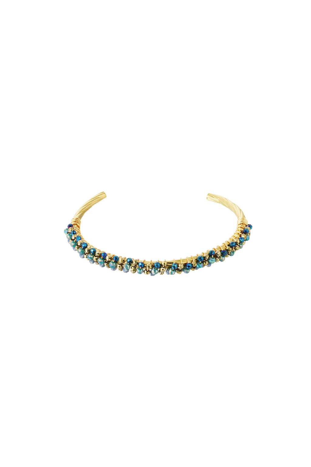 Bead fiesta armband - zwart & grijs