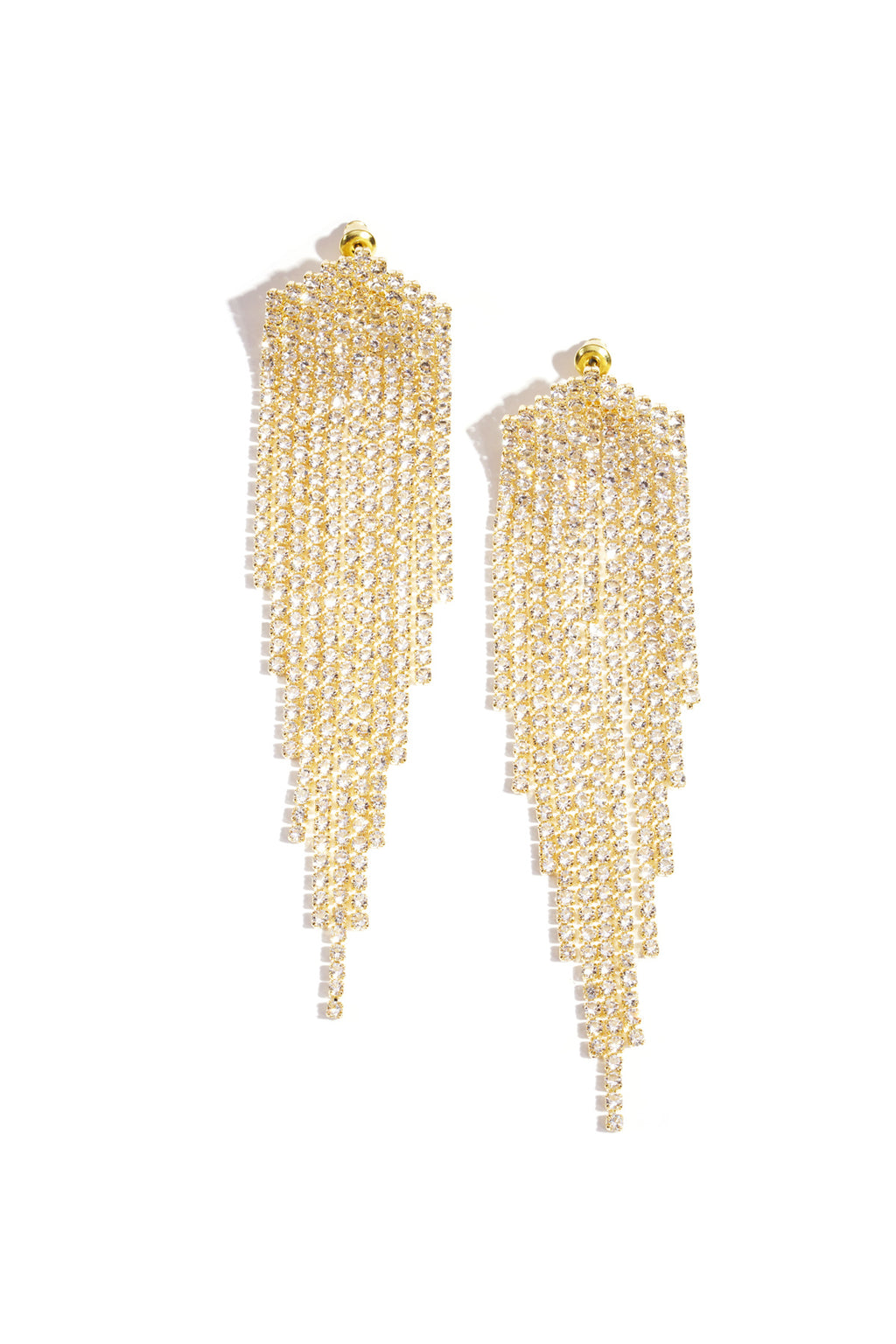 Koperen oorbellen met hanger, geometrisch, elegant, kerst, luxe serie, damessieraden