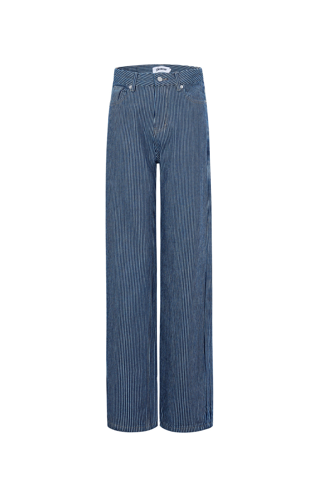 Katoenen denim broeken strepen casual alle pasvormen kleding