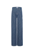 Katoenen denim broeken strepen casual alle pasvormen kleding