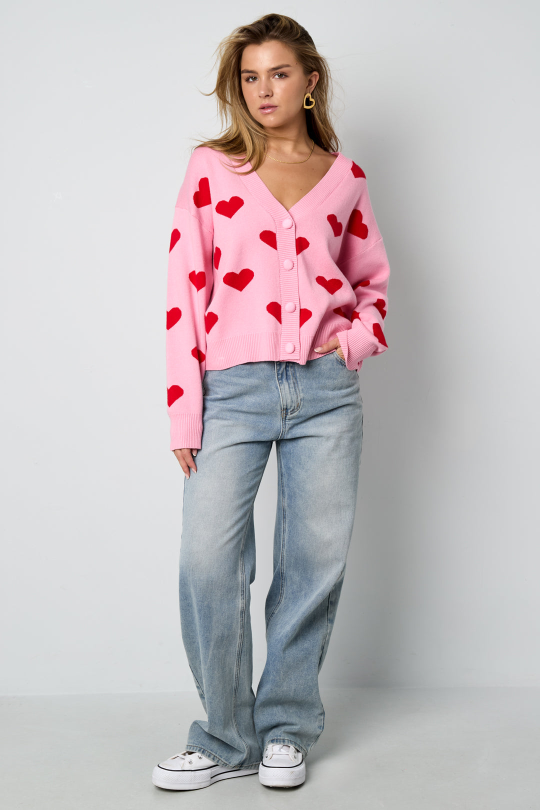 Heartbreaker vest - Roze rood