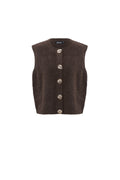 Polyestervezel (polyester) Gebreid vest Effen kleur Casual Herfst/Winterkleding