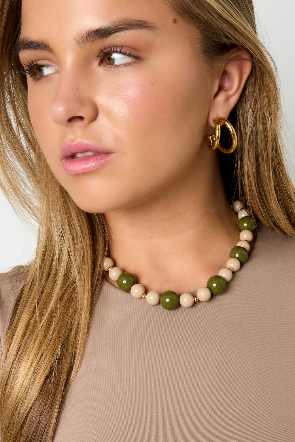 Ketting met kralen verschillende groottes