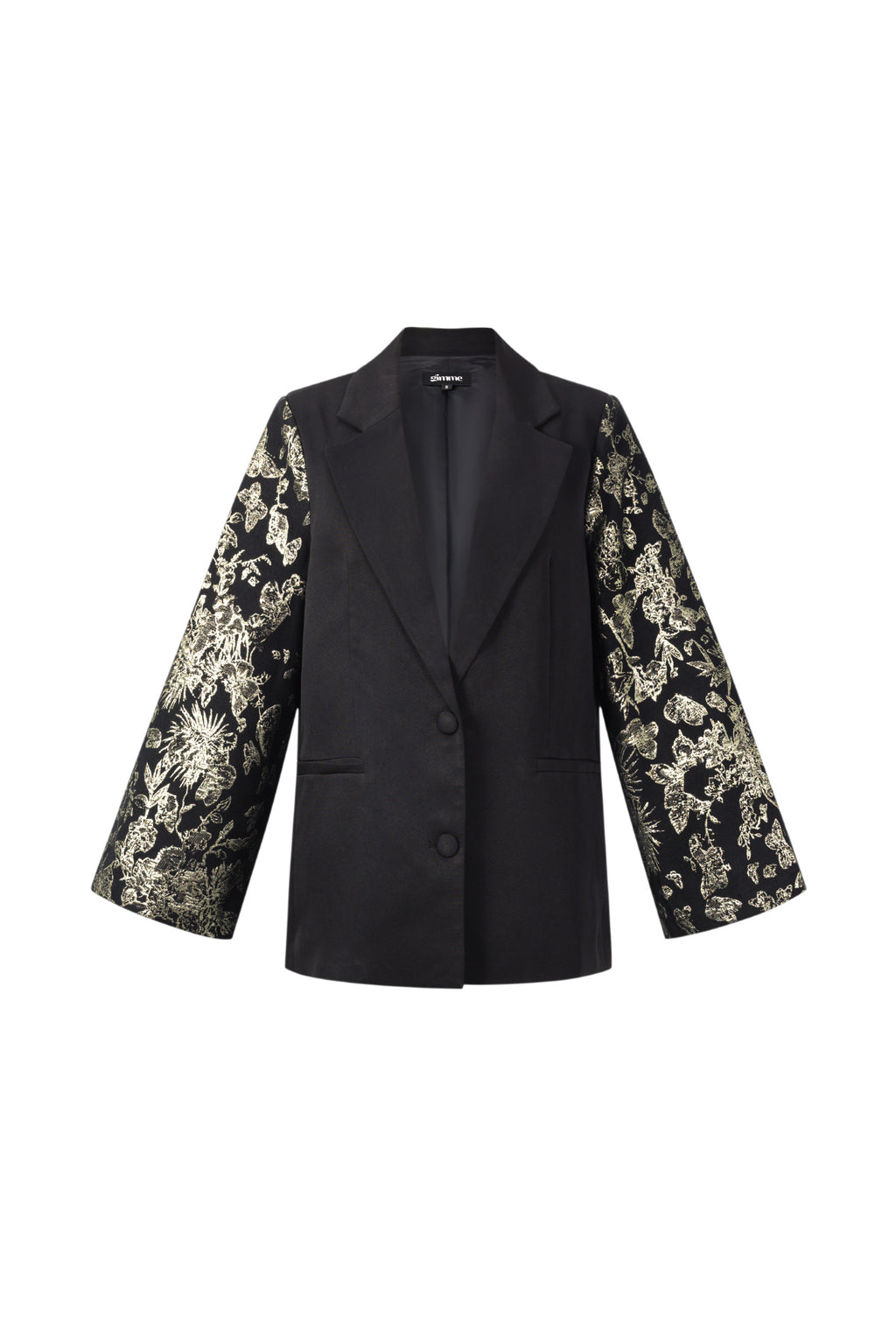 Feestelijke blazer jacquardmouwen