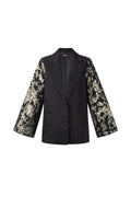 Feestelijke blazer jacquardmouwen