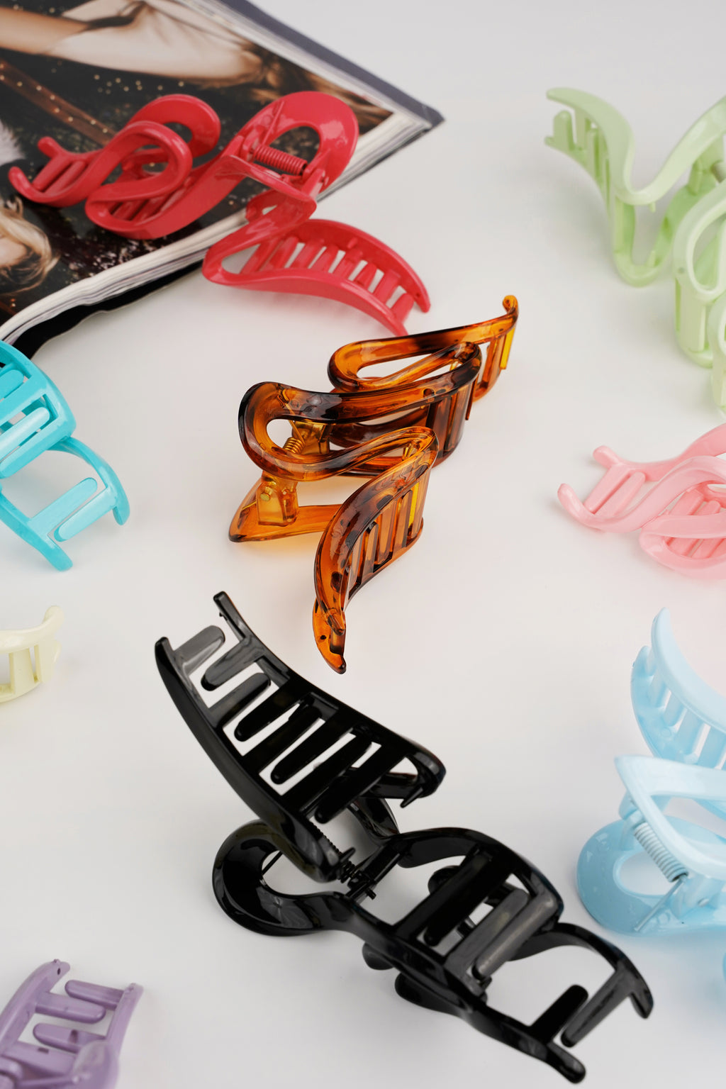 Esthetische haarclip krul