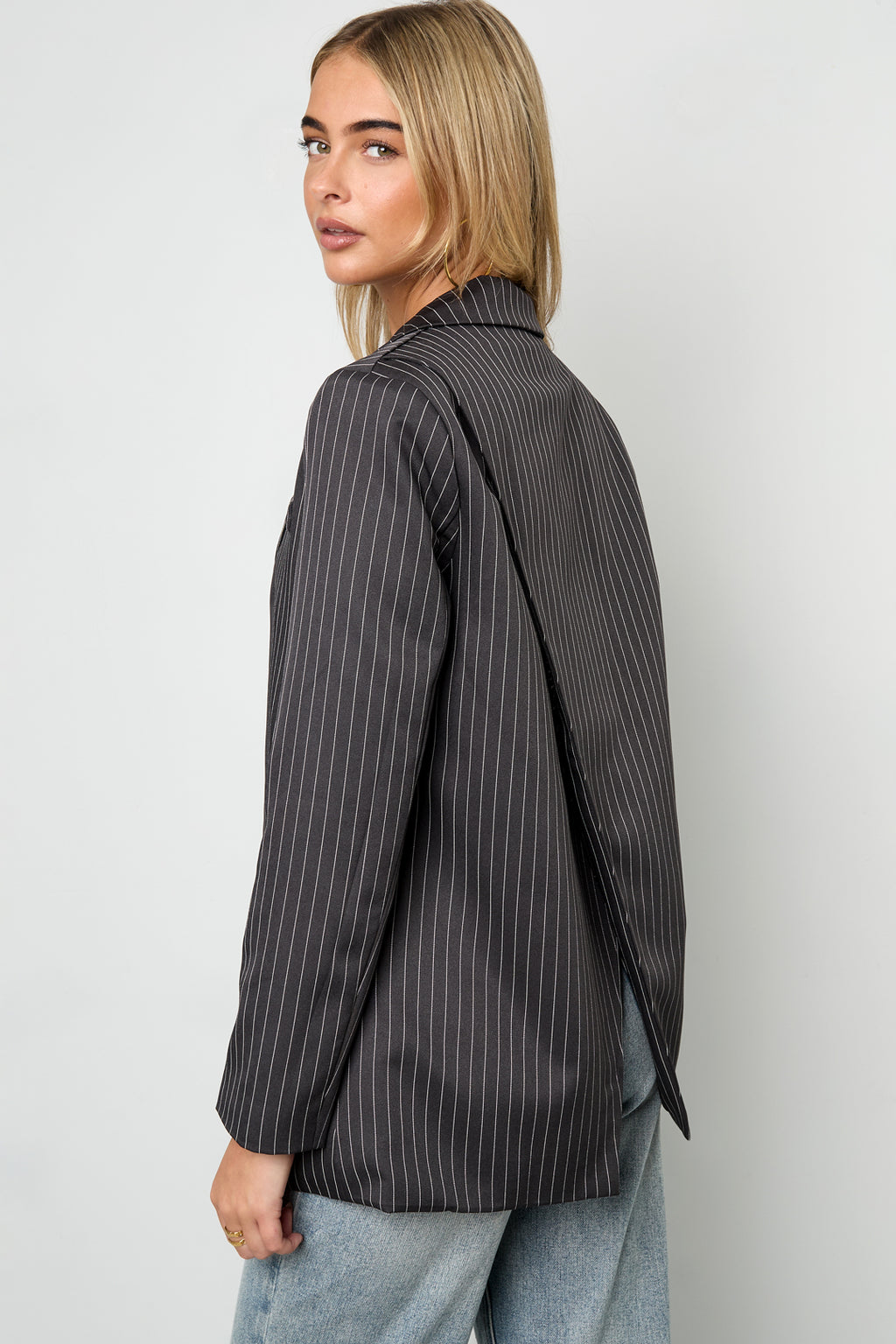 De krijtstreepblazer