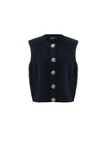 Polyestervezel (polyester) Gebreid vest Effen kleur Casual Herfst/Winterkleding