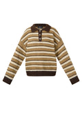 Polyestervezel (polyester) Gebreide truien Strepen Casual Herfst/Winterkleding