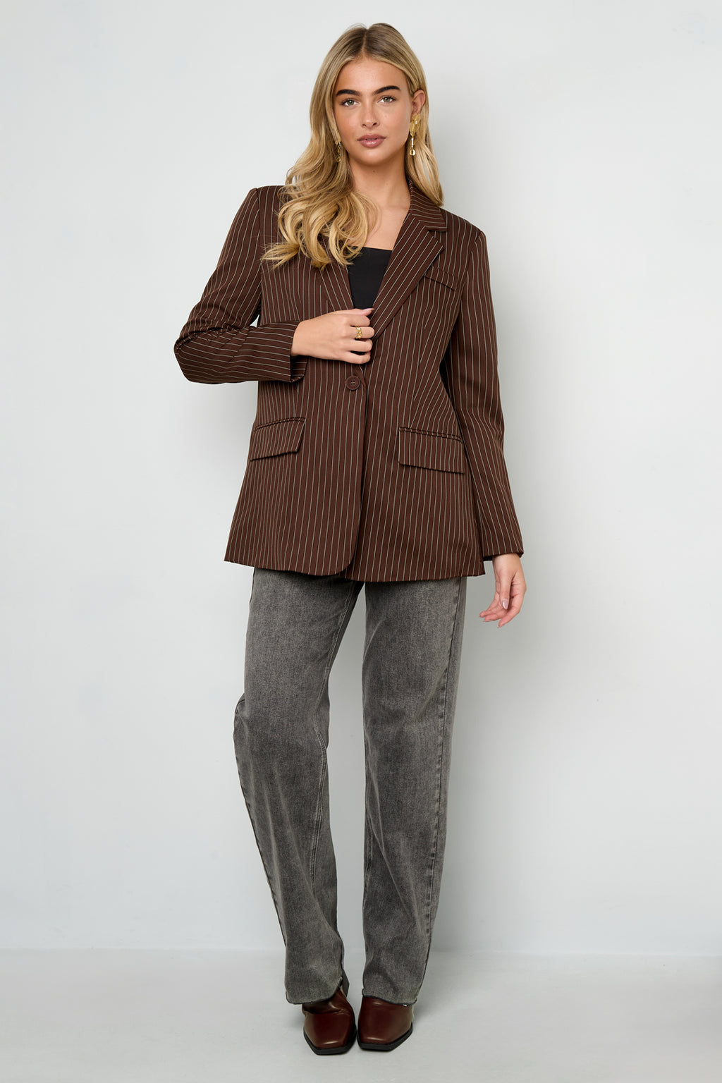 De krijtstreepblazer